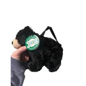 Jaag Plush Black Bear Mini Purse Vintage Little Girls
